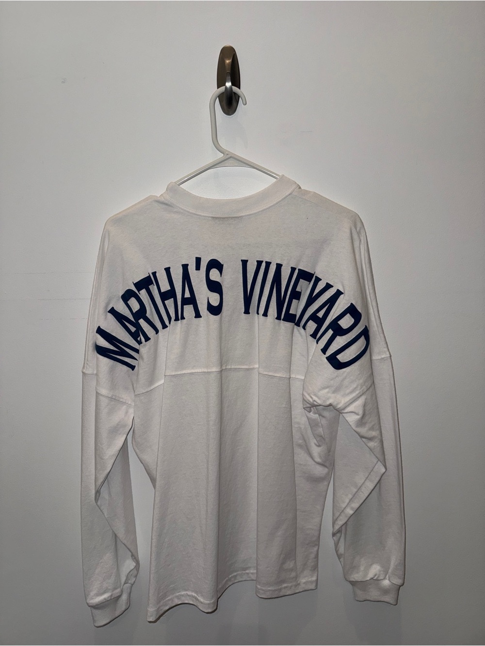 Martha's Vineyard White Long Sleeve Tee